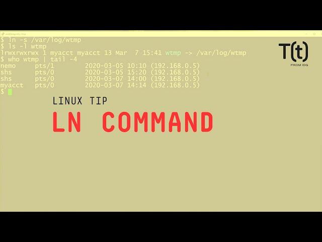 How to use the In command: 2-Minute Linux Tips