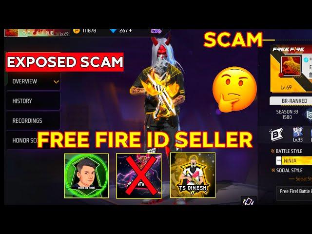 Free Fire Indian Server Full of Scammer  Top Trusted Free Fire Id Seller Scam Exposed | TS AKASH YT