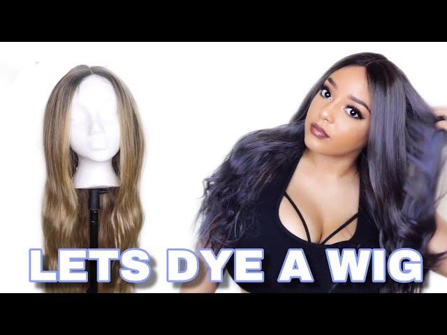 HOW TO DYE A SYNTHETIC WIG  | Yellow Jade