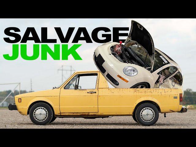 This $700 VW Beetle is Saving my MK1 Caddy - TDI SWAP! EP1