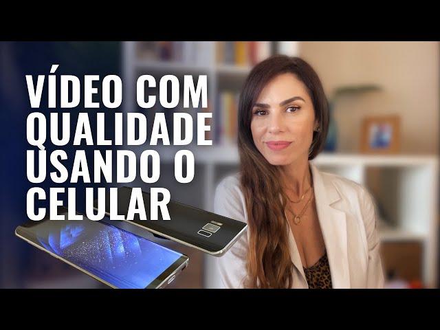 Como eu gravo vídeos profissionais com o celular SOZINHA - com fundo desfocado!