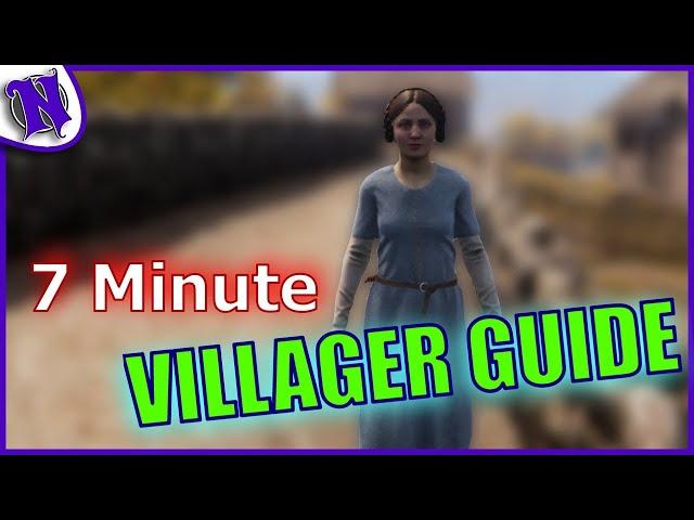 Villager Guide in 7 Minutes | MEDIEVAL DYNASTY TIPS FOR BEGINNERS