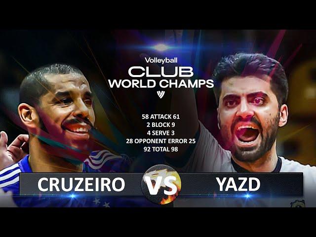 Sada Cruzeiro (Brazil) vs Shahdab Yazd (Iran) | Volleyball Club World Championship 2024