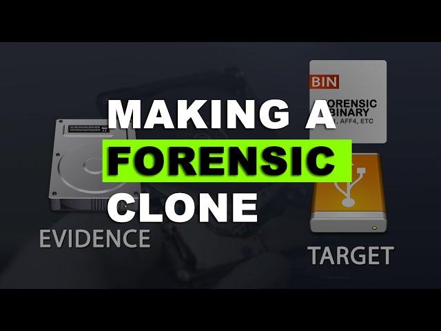 How to clone a hard drive - forensics 101