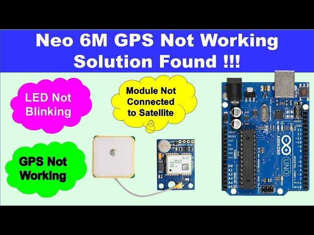 neo 6m gps not working | neo 6m gps module led not blinking | neo 6m gps not connecting to satellite