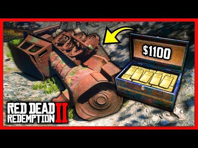 $1100 В СЕКРЕТНОМ РАЗБИТОМ ПОЕЗДЕ / ЛЕГКИЕ ДЕНЬГИ в Red Dead Redemption 2 / RDR2