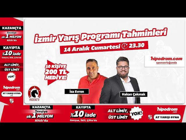 15 Aralık 2024 // İzmir At Yarışı Tahminleri // İsa Evren - Hakan Çakmak