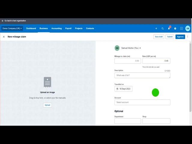 Using Mileage Claims on Xero