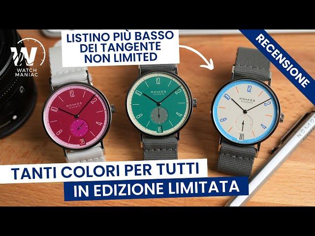 Nomos Tangente 31 Colors, edizioni limitate di tutti i colori