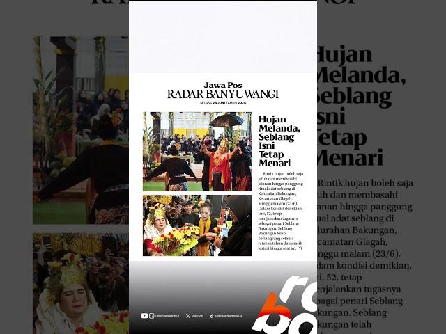 Jawa Pos Radar Banyuwangi edisi Selasa 25 Juni 2024
