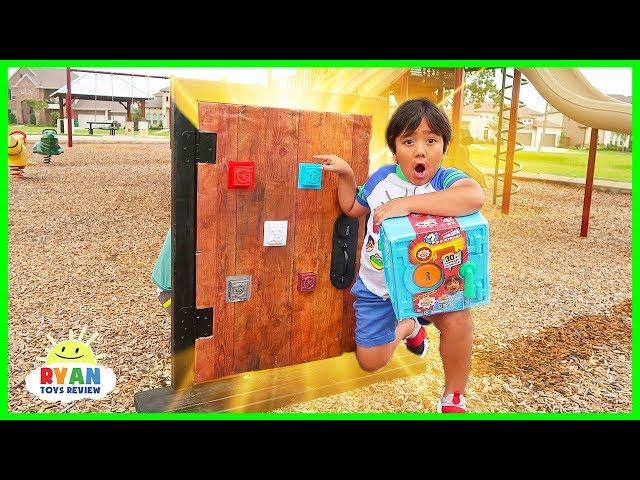 Ryan found a secret door from his room to the playground!!!