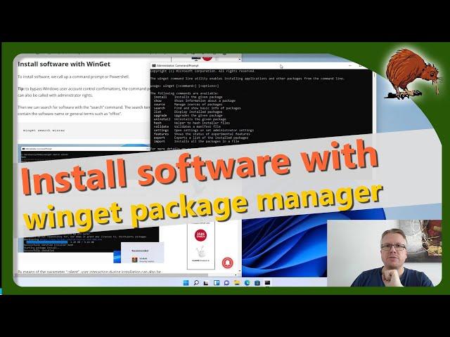 Windows: Install software with Winget package manager