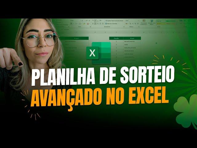 Como Criar Uma PLANILHA DE SORTEIO no Excel [MODO AVANÇADO] - Passo a Passo