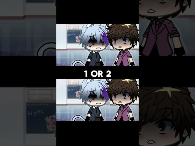 1 or 2?? #gachatiktok #gacha #gachashorts #viral #gachatrend #gachaedit #1or2 #gachalife #HarumeTV