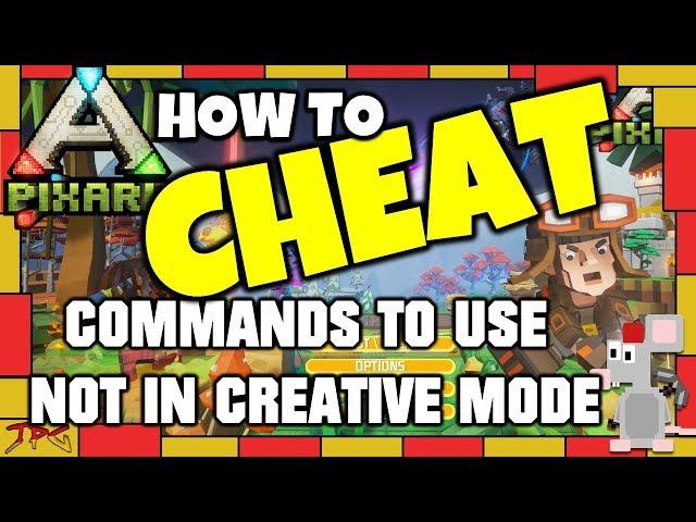 Pixark Cheats - How To Use Commands Without Creative Mode! Be Invincible