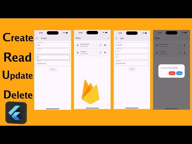  Flutter Firebase Realtime Database CRUD Operation | Devhubspot