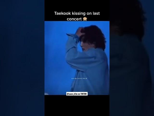 TAEKOOK KISSING AT THE LAST CONCERT #fyp #bts #taekook #fthvkook