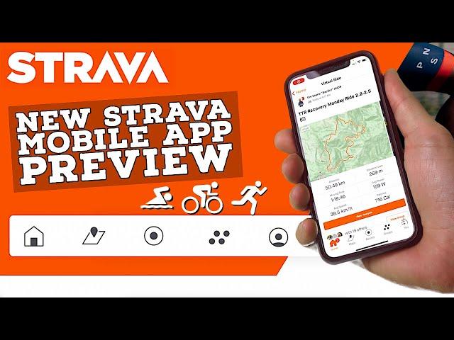 NEW STRAVA Mobile App Layout Preview // Hands-On Walkthrough