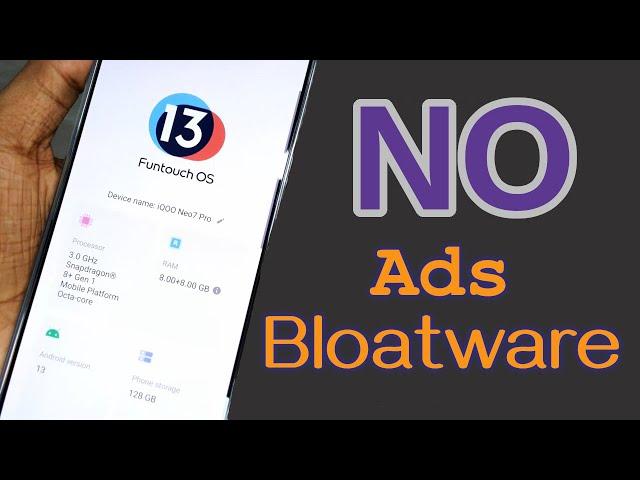 How to Disable Ads in Funtouch OS 13 | Remove Bloatware from iQOO Neo 7 Pro 5G ️