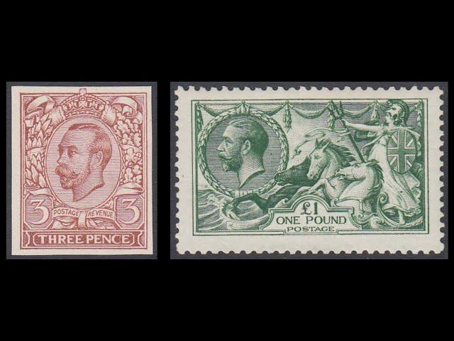 GB King George 5th stamps at auction