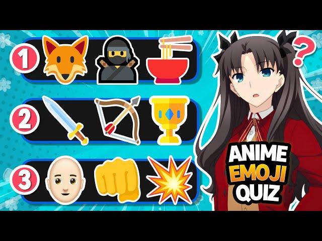 ANIME EMOJI QUIZ | Guess 100 Popular Anime