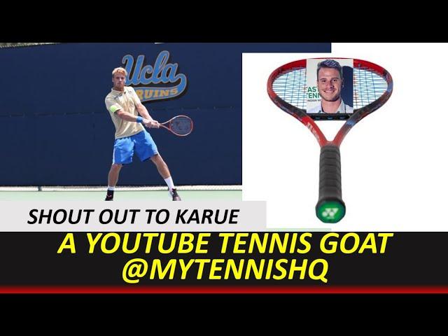 Shout Out to YouTube Tennis GOAT @Karue-Sell and Yonex Vcore 95 2023 1st Impressions @yonexcom