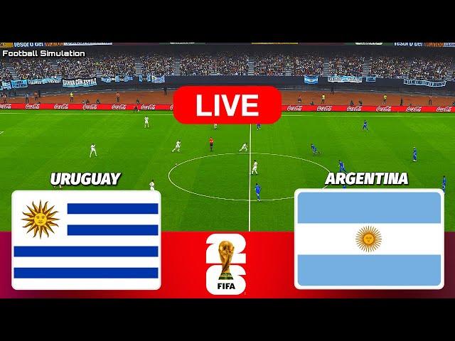 LIVE| URUGUAY vs ARGENTINA - FIFA World cup 2026 Qualifiers || PES 21 Simulation