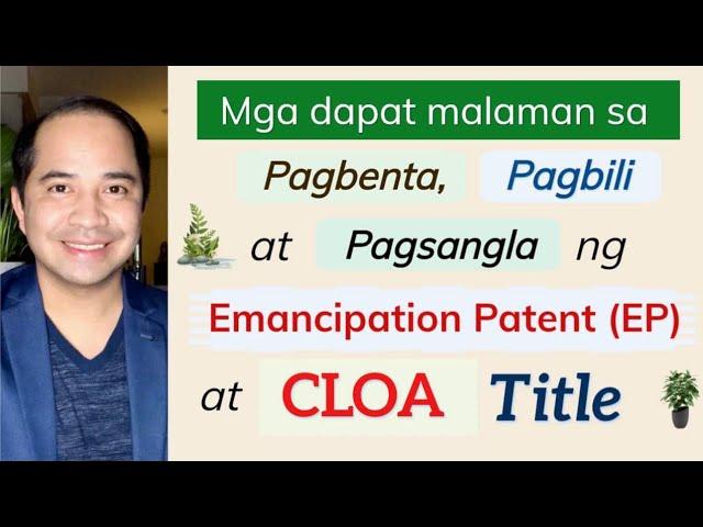 CLOA TITLE & EMANCIPATION PATENT TITLE | SALE, MORTGAGE, TRANSFER