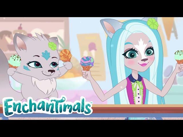 Enchantimals  Tales From Everwilde: Tale of the Always Frozen Ice Cream Cartoons for Kids