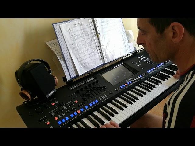 YAMAHA Genos Summertime piano,organ,Funk Alto Sax.