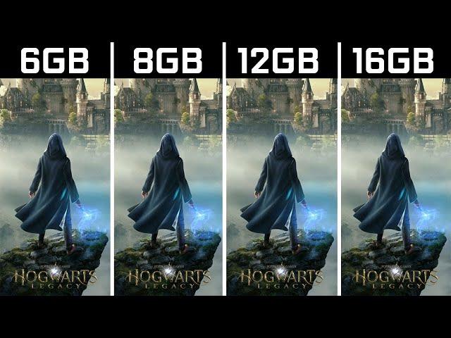 Hogwarts Legacy - 6GB - 8GB - 12GB - 16GB RAM Test