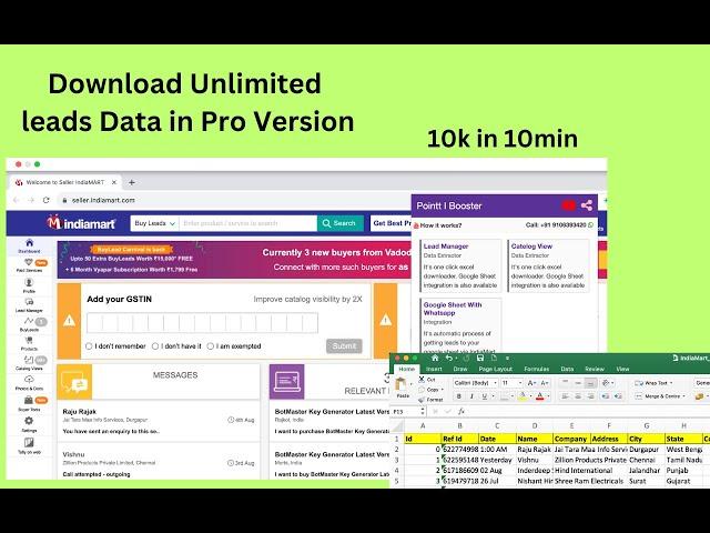 IndiaMart Lead Extractor Tool | Per Version | Download Free IndiaMart Leads in Excel Sheet