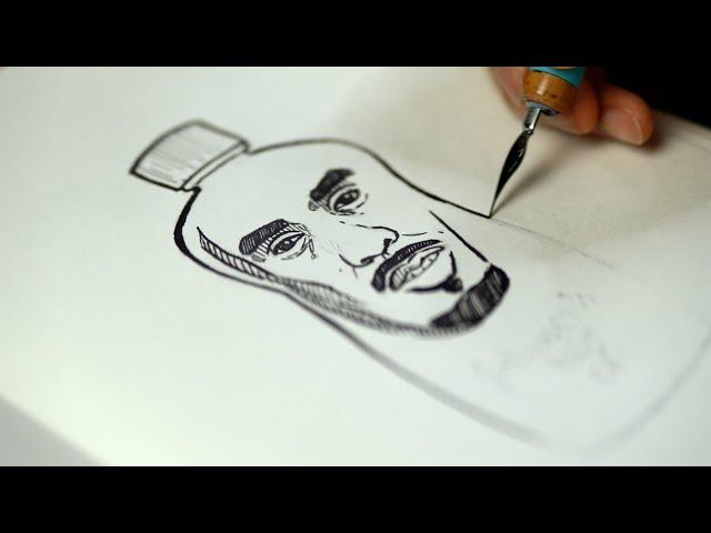 [ASMR] Drawing Diddy As a Bottle Of Baby Oil