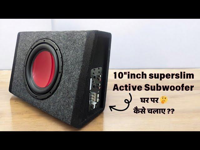 10" inch Active subwoofer ||sealed enclosure || basstube amplifier || Testing & review