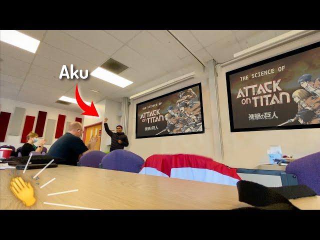 Aku Presentasi "Science of Attack on Titan" di UK 