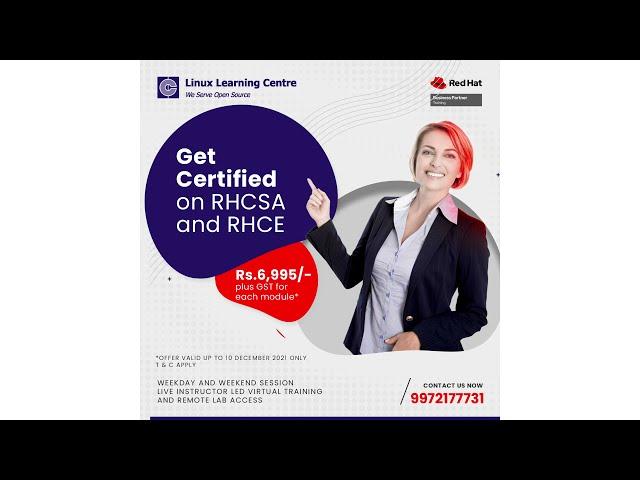 RHCSA RHCE Certification at Offer price | Skill Up & Get high paid jobs | *Till Dec10, 2021