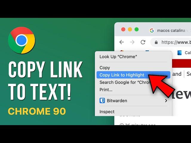 New ‘Copy Link To Text’ Feature in Chrome 90