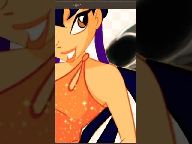 What if Stella from Winx club turn into "dark stella"... #shorts #art #painting #youtubeshorts #winx