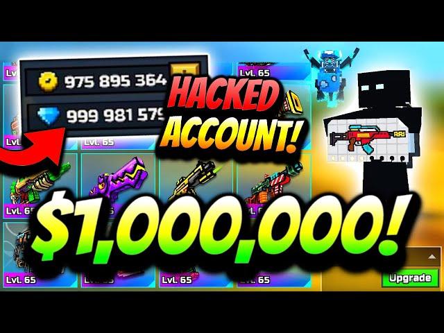 The $1,000,000 HACKED Pixel Gun 3D Account Tour... (Everything Unlocked)