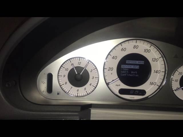 Mercedes E350 (2008) Reset Service Indicator - W211