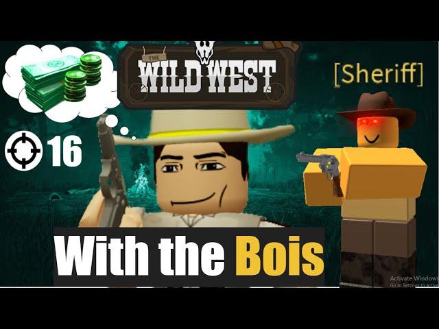 Bank Heist  - Roblox Wild West with the BOIS || So MANY TRYHARDs