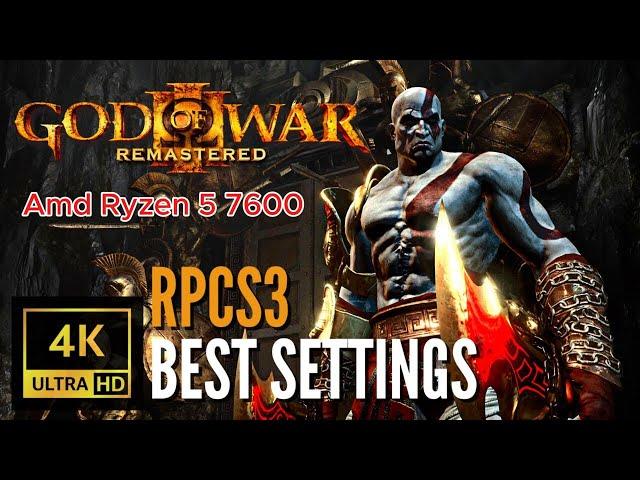 Ryzen 5 7600~RPCS3~ King Of War 3~Fully playable on  4k +60fps Gameplay