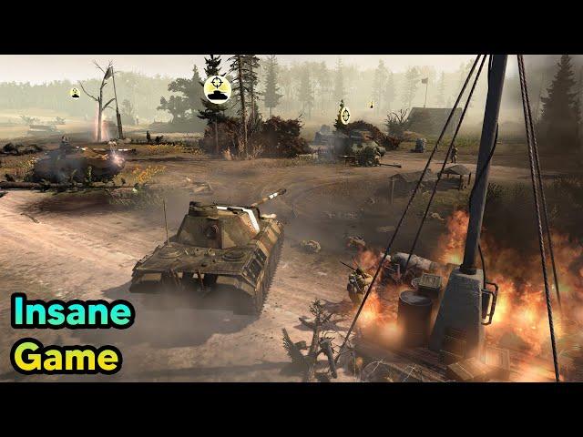 (Insane Game) COH2 2v2 DIRTY_FINISHER (SU) & Flap (SU) vs tushkan (OK) & PERVITIN (OH)