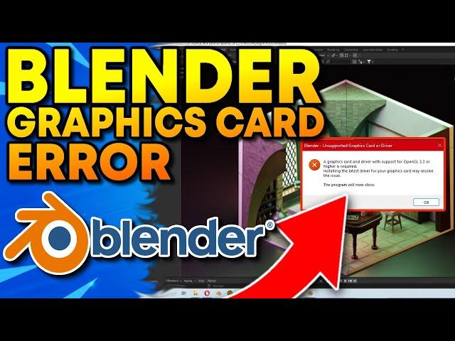 How to Fix Blender Unsupported Graphics Card or Driver 4.3 (2024)