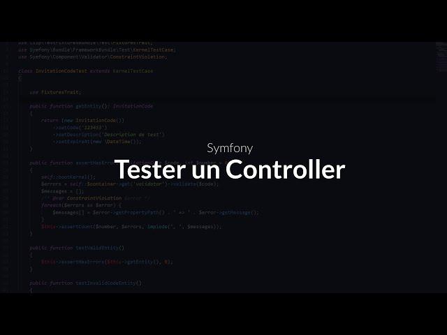 Tester sur symfony : Chapitre 6, Tester un controller