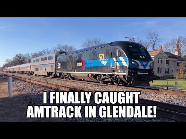 AMTRAK, a local and many more on the Toledo Sub! I finally caught AMTRAK!