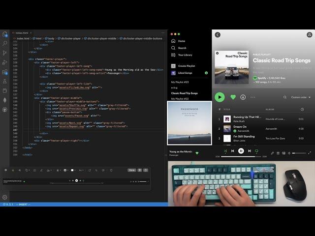 ASMR Programming - Spotify Desktop App - No Talking