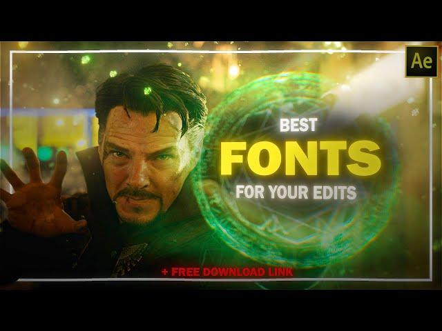 Best Fonts for Video editors ; Any software