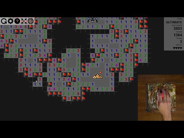 ASMR Relaxing Infinite Minesweeper Ultimate Difficulty [1-1]