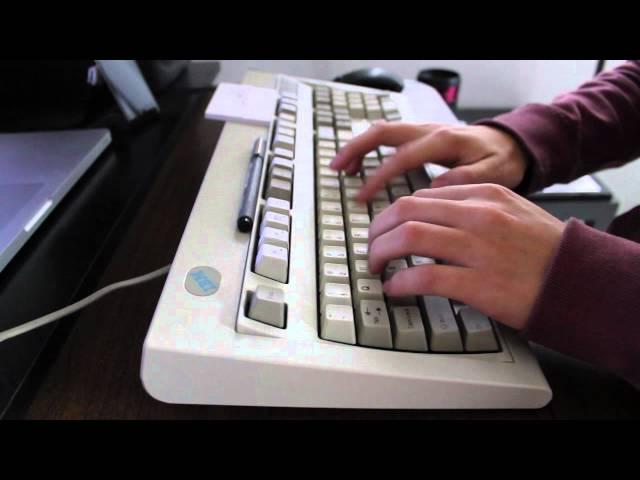 IBM Model M keyboard typing sound